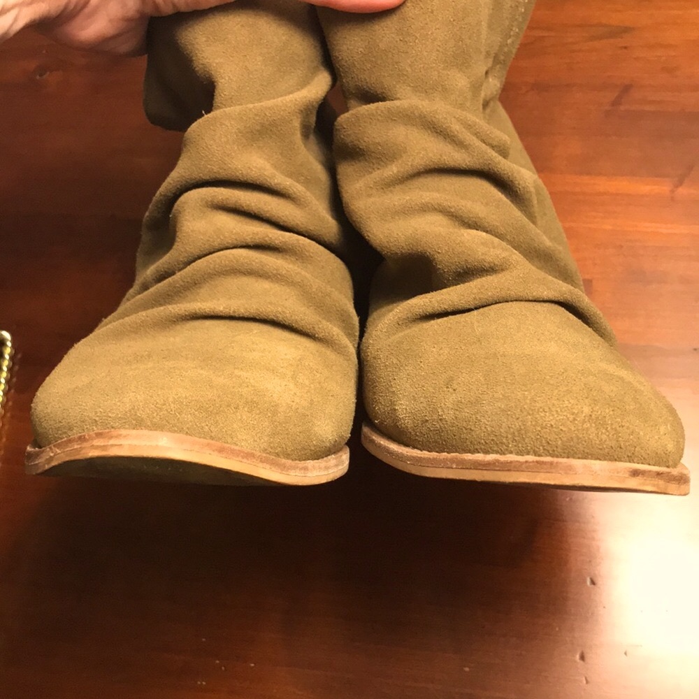 SPLENDID Reseda Genuine Suede Slouch Heeled Booties - Picture 6 of 10